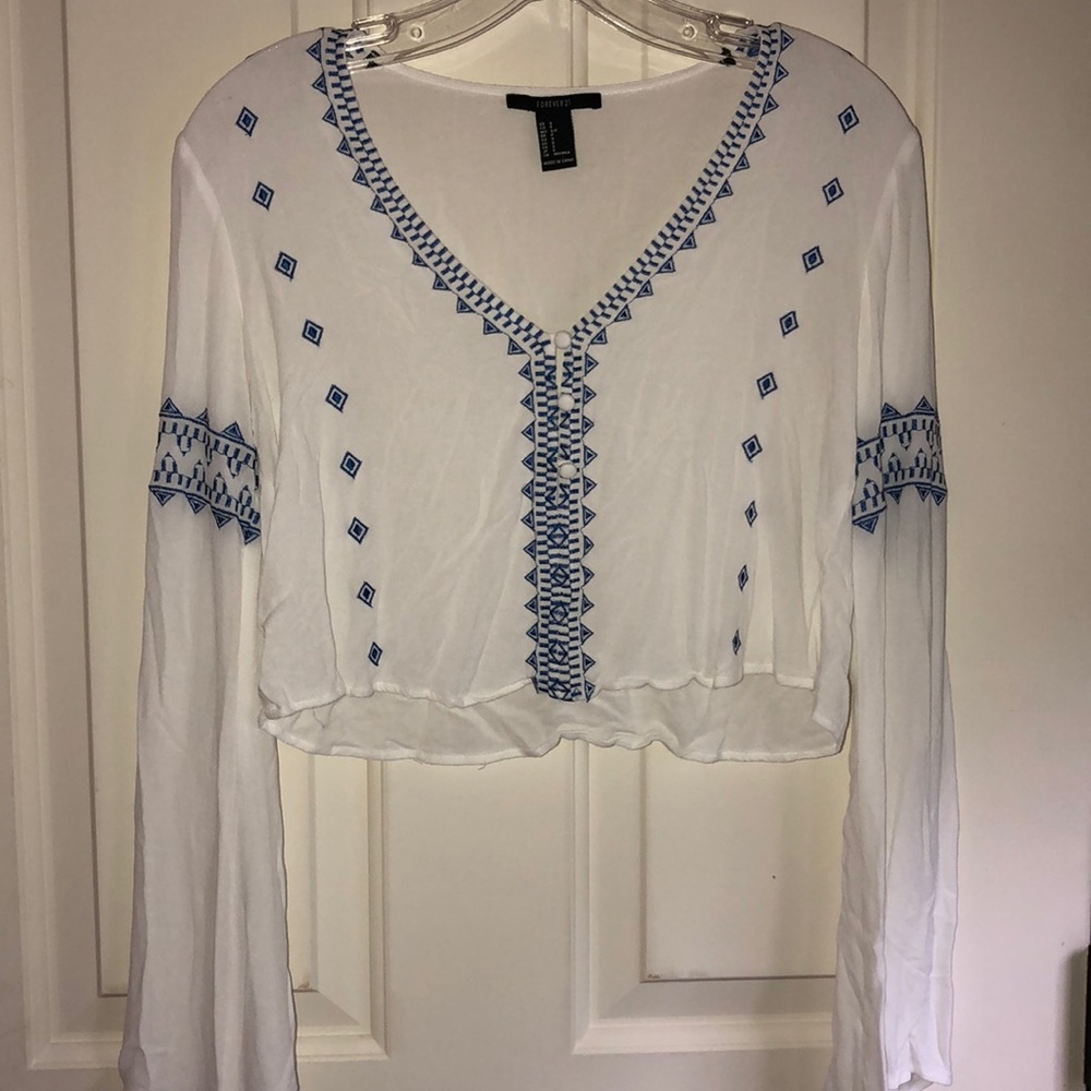 Forever 21 cropped long sleeve